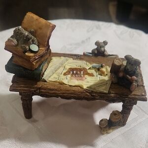 Brown Bear Workshop Tabletop Figurine - Home Accents Decor Boyds Bears Bearstone